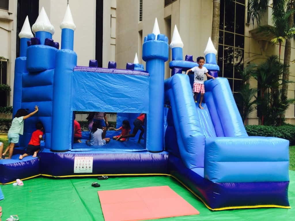 boucy castle and slide inflatable